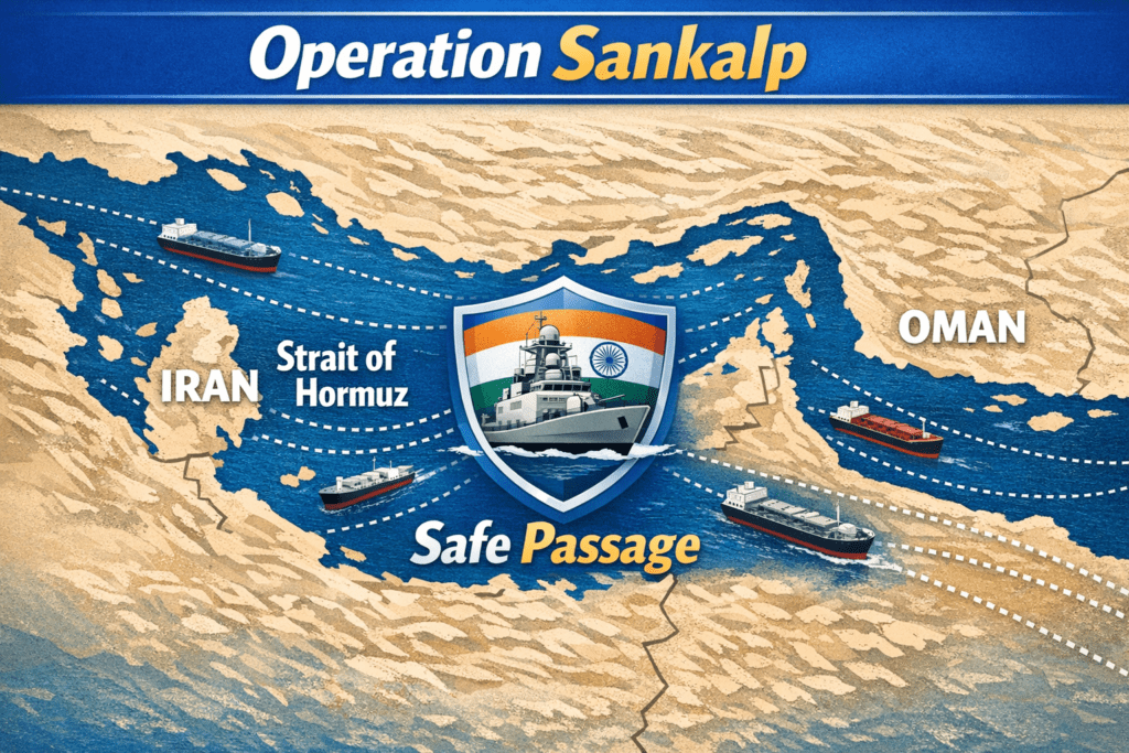 Strait of Hormuz maritime map showing safe passage for Indian vessels